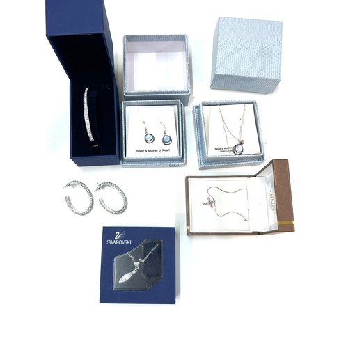 469 - Selection of boxed silver and costume jewellery includes Swarovski etc