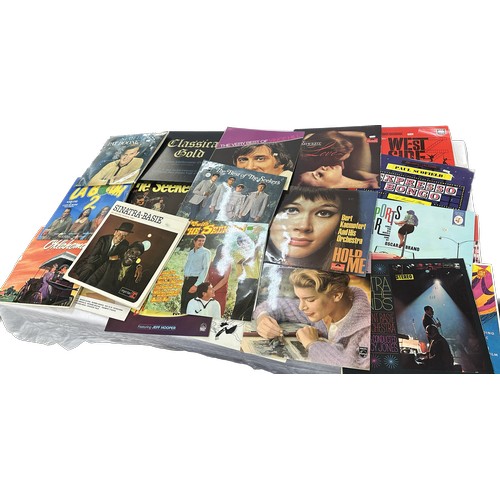 204 - Selection of assorted vinyl LPS and 45s to include Classical Gold, Sinatra- Basie etc