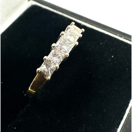 185 - 18ct gold diamond ring 0.50ct diamonds weight 2.32g