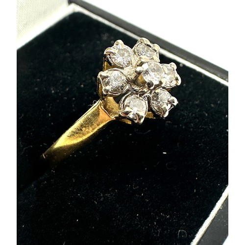 178 - 18ct gold diamond ring weight 3.3g