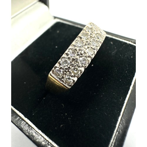 181 - 18ct gold diamond ring weight 5g