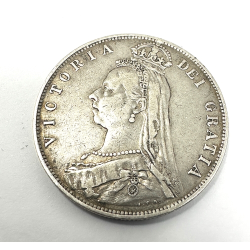 460 - 1889 victorian half crown