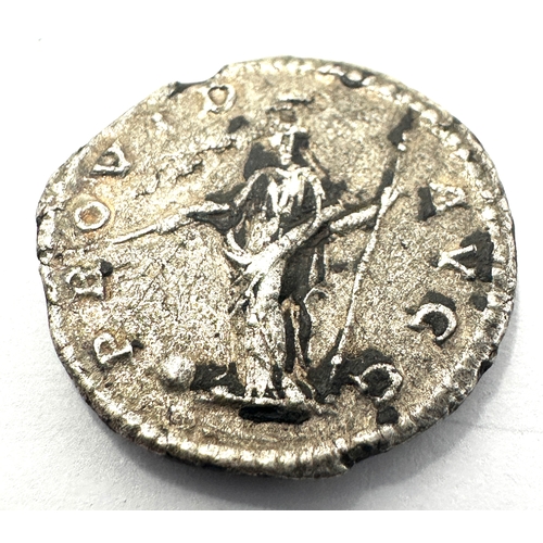 462 - Roman silver coin measures approx 18mm dia weight 2.7g