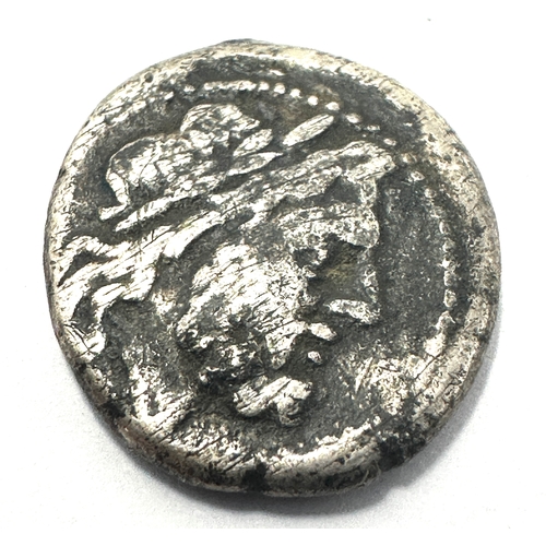 463 - Roman silver coin measures approx 17mm dia weight 2.9g