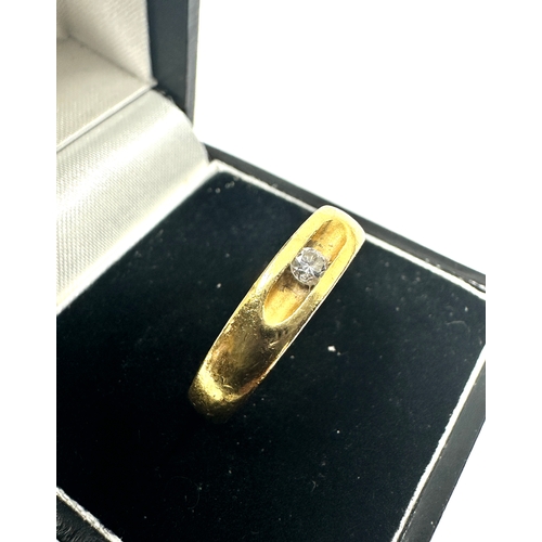 115 - 18ct gold diamond ring weight 6.3g