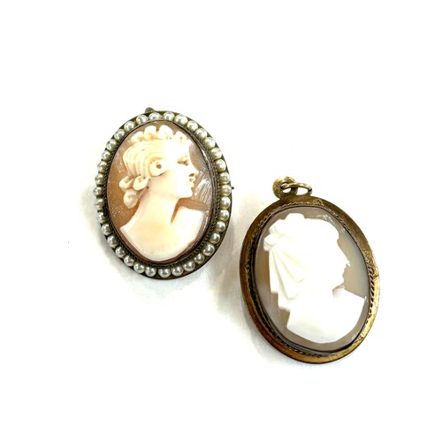 453 - Two vintage Cameo pendants