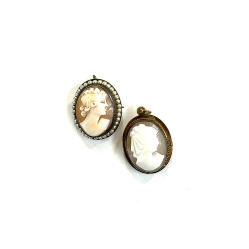 453 - Two vintage Cameo pendants