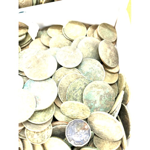 492 - Selection of vintage and later coins total weight 285grams