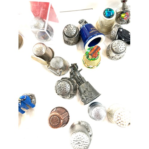 501 - Selection of vintage and later metal thimbles Includes Mystic legends etc