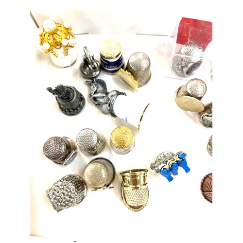 501 - Selection of vintage and later metal thimbles Includes Mystic legends etc