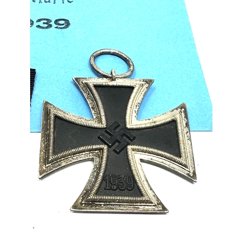 402 - ww2 German iron cross 2nd class ring number stamped 
?