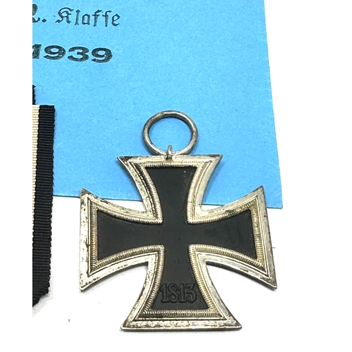 402 - ww2 German iron cross 2nd class ring number stamped 
?