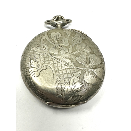 485 - Antique 8 day pocket watch the watch is ticking