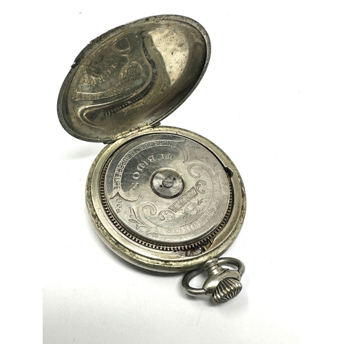 485 - Antique 8 day pocket watch the watch is ticking