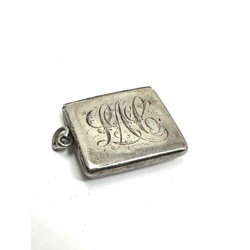 6 - Antique silver envelope stamp holder case