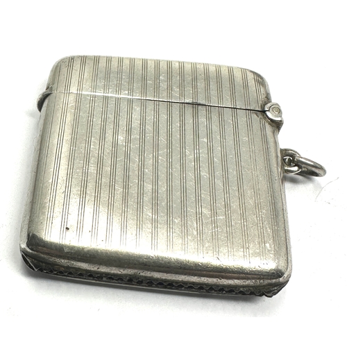 7 - Antique silver vesta case weight 37g