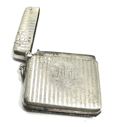 7 - Antique silver vesta case weight 37g