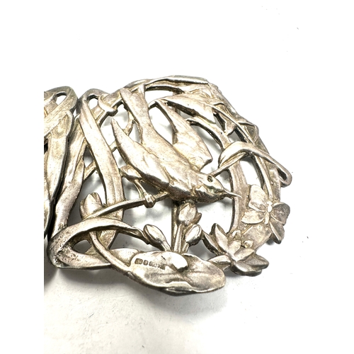 13 - Vintage silver nurses buckle measures approx 11cm by 6cm weight 65g