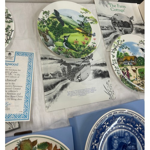 208 - Selection of Wedgwood pottery to include collectors plates with COA's and original boxes, commemorat... 