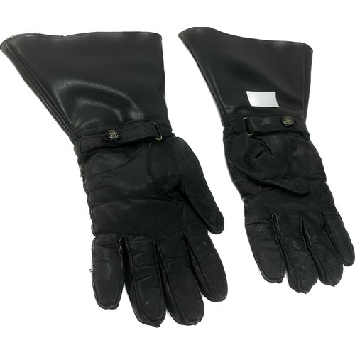 105 - Pair of leather biking gloves and a pair of leather boots