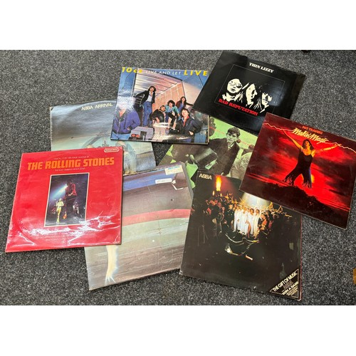 60 - Selection of assorted records includes The rolling stones, Abba etc