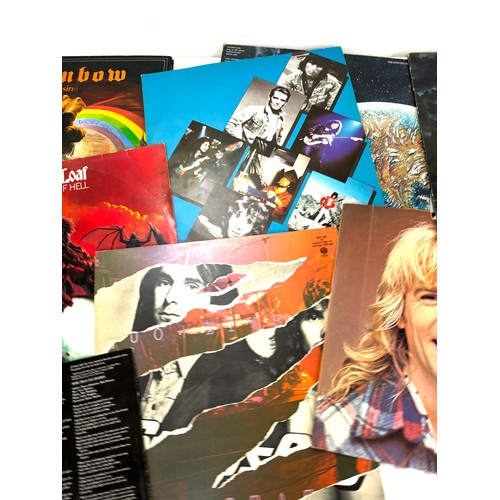 40 - Selection of assorted records includes Meat loaf, Status Quo Etc