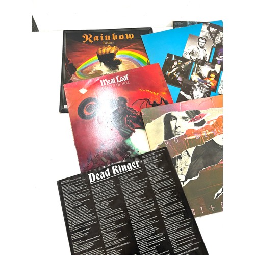 40 - Selection of assorted records includes Meat loaf, Status Quo Etc