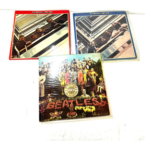 7 - Selection of The Beatles records