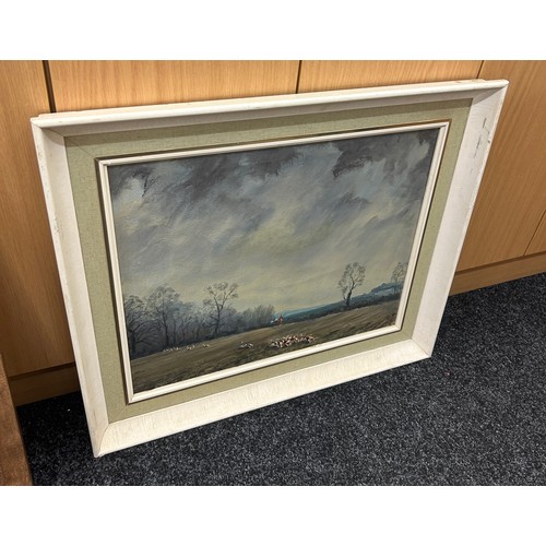 142 - Selection of framed painting, all signed, largest measures approximately 26 inches tall 31 inches wi... 