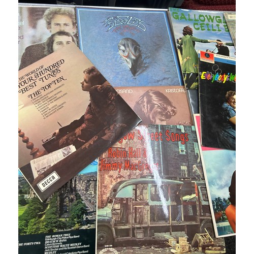 219 - Selection of assorted LP vinyl records to include ' Eagles Their Greatest Hits' etc