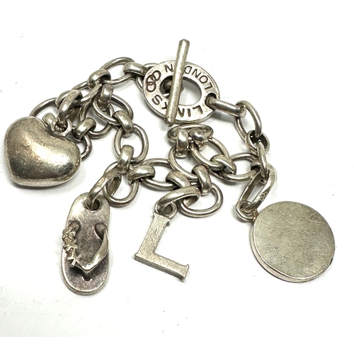 236 - silver links of london charm bracelet