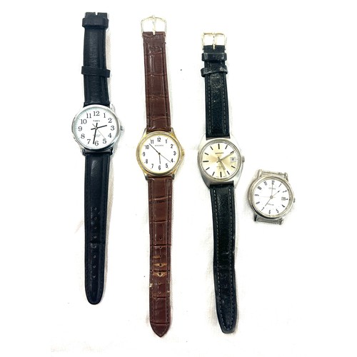 434 - Selection of four gents wrist watches to include Garrard etc