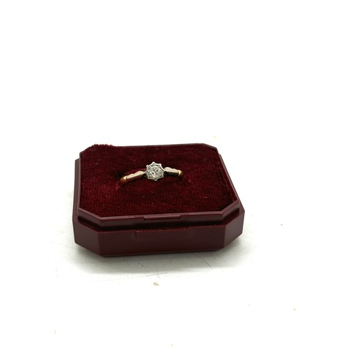 409 - 18ct diamond solitaire ring, total weight 2.8 grams ring size m/n