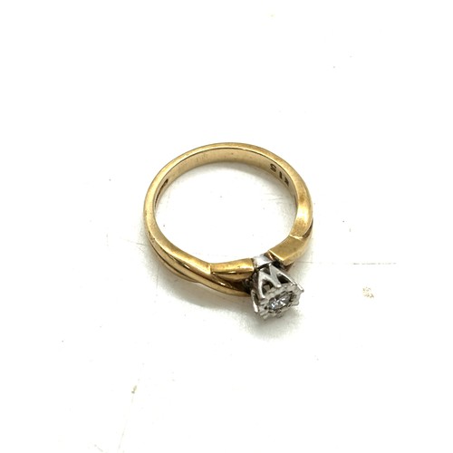 419 - 9ct gold diamond set ring, total weight 3.4grams