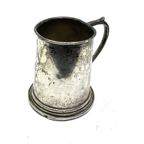 26 - Vintage silver christening mug weight 90g