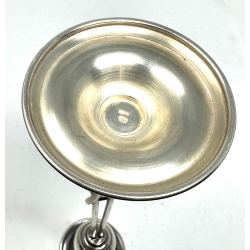 27 - single 800 silver candlestick measures approx 16cm weight 60g