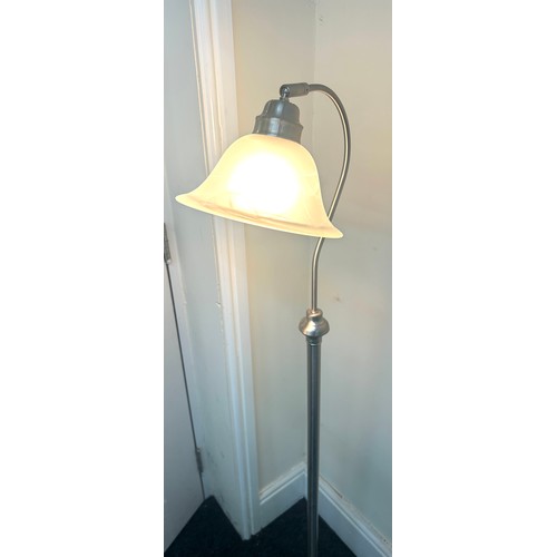 310 - Freestanding modern standard lamp, working order, approximate height 55 inches