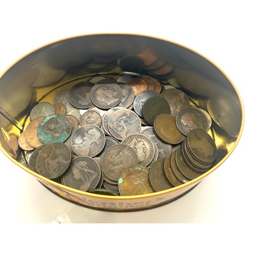 497 - Tin of various vintage and later coins