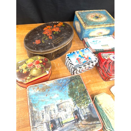 160 - Selection of vintage and later tins