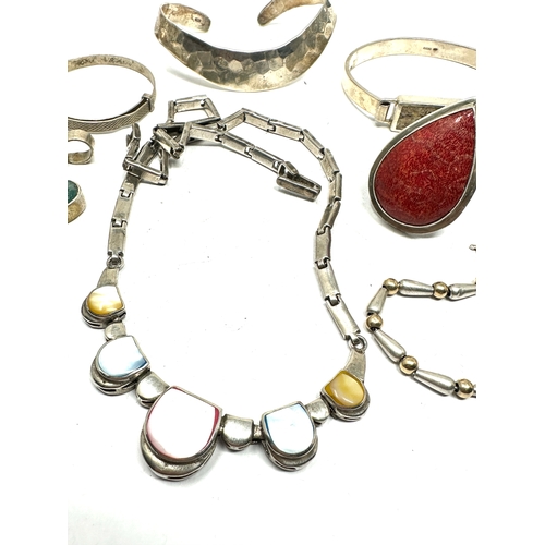 254 - selection of silver jewellery weight 102g