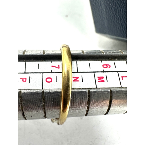 129 - 18ct gold diamond ring weight 2.2g xrt tested as 18ct gold