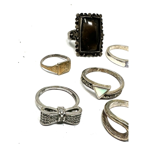 273 - selection of vintage silver rings