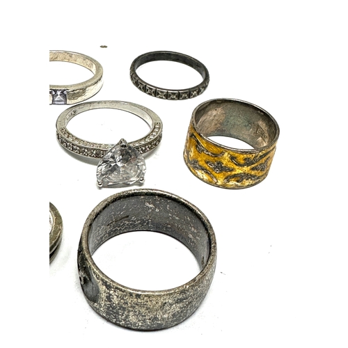 273 - selection of vintage silver rings