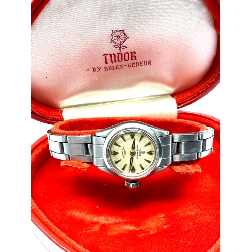 451 - Vintage boxed Rolex Tudor Oyster Princess  Automatic original Stainless steel rolex strap and case