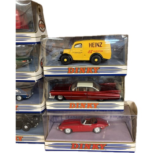 86 - Selection 10 boxed Dinky diecast vehicles to include Chevrolet Bel Air 1957, 1949 Land Rover, 1951 V... 