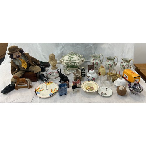 236 - Selection of miscellaneous to include Masons tureen with ladle, , brownie 127 camera, bunnykins, Gra... 