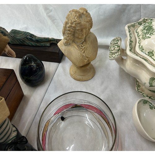 236 - Selection of miscellaneous to include Masons tureen with ladle, , brownie 127 camera, bunnykins, Gra... 