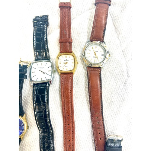 432 - Selection of mens wristwatches to include Levi, Swatch, Rotary, Storm, Jean Martin, all untested