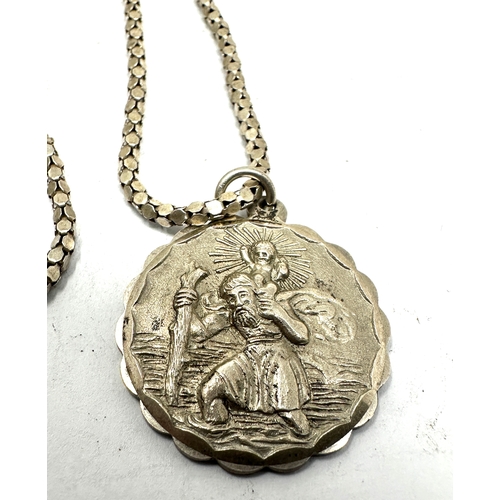 216 - Vintage silver georg jensen st christopher