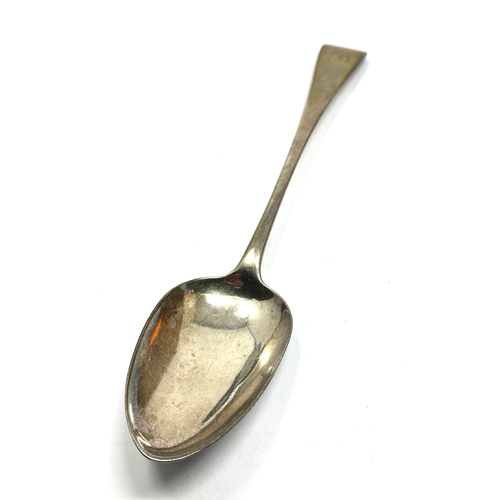 2 - Georgian silver basting spoon measures approx 29cm long London silver hallmarks weight 112g